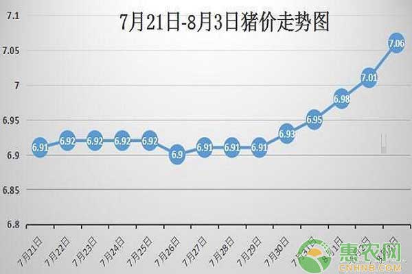  8月3日全国猪价最新走势图