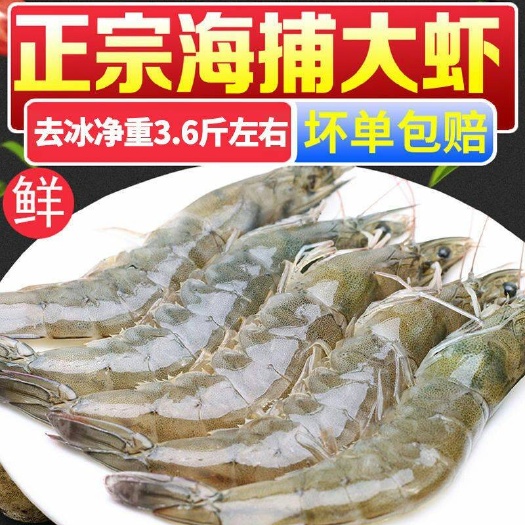 中国对虾 【顺丰速递】国产大虾非海虾明虾青虾白虾海虾虾4斤大虾