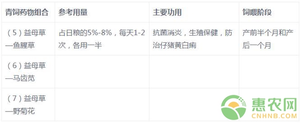 母豬中草藥青飼保健方法