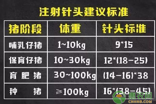 注射針頭的選擇