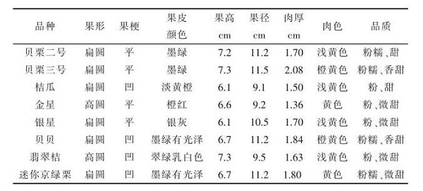 基金項(xiàng)目：迷你南瓜新品種在桂林市引進(jìn)與品比試驗(yàn)