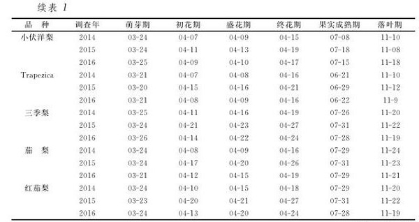 基金項目：早熟西洋梨在煙臺的試栽表現(xiàn)